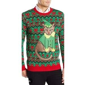 33 Degrees Merry MeerKat Ugly mens Christmas sweater sz xxl
